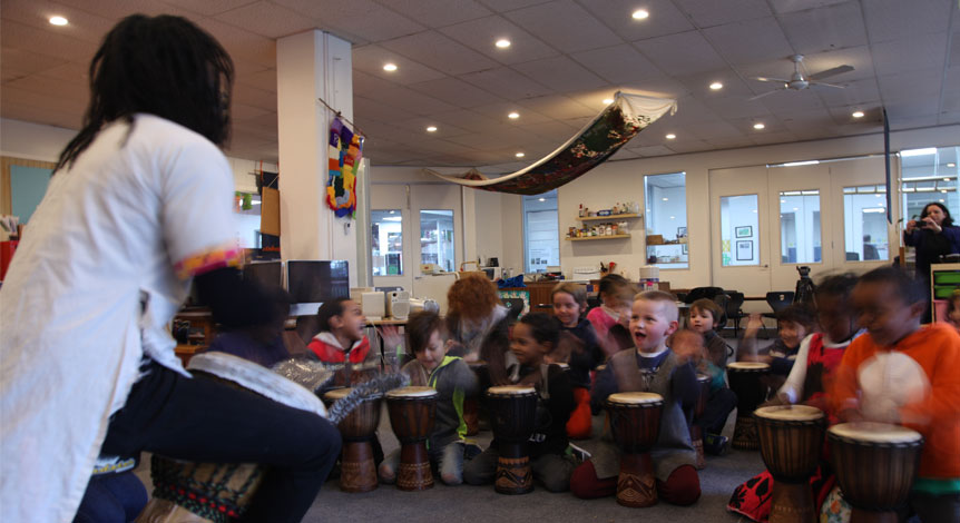 Featured image for “Tots rock with African drums (Multicultural workshops)”